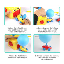 Load image into Gallery viewer, Power Balloon Launch Tower Car Toy Education Inertia Air Power Balloon Car Puzzle Fun Science Experiment Toy for Children Gift
