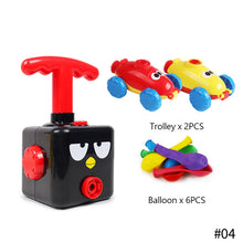 Load image into Gallery viewer, Power Balloon Launch Tower Car Toy Education Inertia Air Power Balloon Car Puzzle Fun Science Experiment Toy for Children Gift
