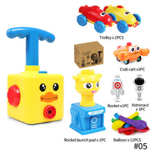 Load image into Gallery viewer, Power Balloon Launch Tower Car Toy Education Inertia Air Power Balloon Car Puzzle Fun Science Experiment Toy for Children Gift
