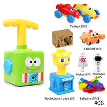 Load image into Gallery viewer, Power Balloon Launch Tower Car Toy Education Inertia Air Power Balloon Car Puzzle Fun Science Experiment Toy for Children Gift
