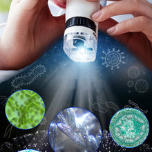 Load image into Gallery viewer, Handheld Microscope Kit Lab 60X-120X Zoom Biological Science Educational Toys with LED Light School For Children STEM Gift
