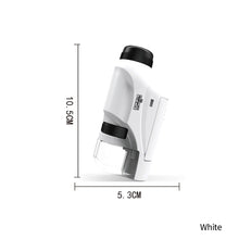 Load image into Gallery viewer, Handheld Microscope Kit Lab 60X-120X Zoom Biological Science Educational Toys with LED Light School For Children STEM Gift
