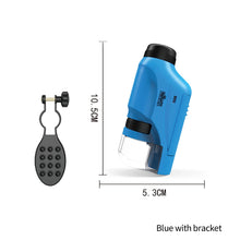 Load image into Gallery viewer, Handheld Microscope Kit Lab 60X-120X Zoom Biological Science Educational Toys with LED Light School For Children STEM Gift
