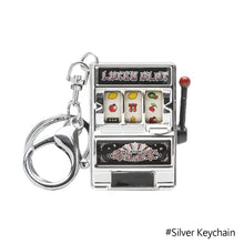 Load image into Gallery viewer, Lucky Jackpot Mini Fruit Slot Machine Fun Birthday Keychain Coin Operated Games Gambling Machine Kids Gift
