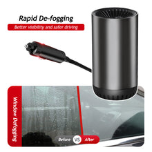 Load image into Gallery viewer, 12V Cup Shape Heater for Auto Car Heater Car Warm Air Blower Electric Fan Windshield Defogging Demister Defroster Portable Car
