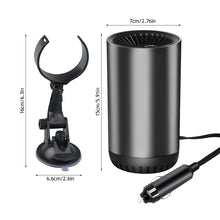 Load image into Gallery viewer, 12V Cup Shape Heater for Auto Car Heater Car Warm Air Blower Electric Fan Windshield Defogging Demister Defroster Portable Car
