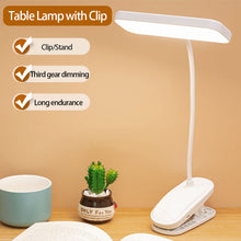 Load image into Gallery viewer, Flexible Table Lamp 360 Degrees with Smooth Blackout and ClampingLed Table Lamp Rechargeable Bedside Lamp for Study Reading Office work
