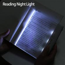 Load image into Gallery viewer, LED Reading Light Portable Ultra-thin Flat Plate Lamp for Reading Student Night Vision Lamp Eye Protection Plastic Book Lamp
