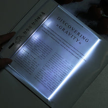 Load image into Gallery viewer, LED Reading Light Portable Ultra-thin Flat Plate Lamp for Reading Student Night Vision Lamp Eye Protection Plastic Book Lamp
