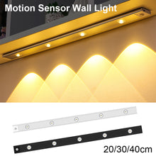 Load image into Gallery viewer, Ultra-thin Intelligent LED Body Sensor Light Eechargeable Cat Eye Hill Corrugated Light with Wine Cabinet Wardrobe Light Strip
