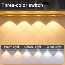 Load image into Gallery viewer, Ultra-thin Intelligent LED Body Sensor Light Eechargeable Cat Eye Hill Corrugated Light with Wine Cabinet Wardrobe Light Strip
