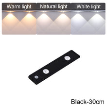 Load image into Gallery viewer, Ultra-thin Intelligent LED Body Sensor Light Eechargeable Cat Eye Hill Corrugated Light with Wine Cabinet Wardrobe Light Strip
