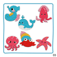 Load image into Gallery viewer, Child Diamond DIY Painting Sticker Set Toys Colorful Cartoon Sticker Handmade Arts Crafts Painting Girls Boys Magical Paste Gift
