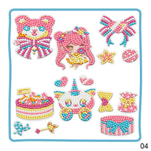 Load image into Gallery viewer, Child Diamond DIY Painting Sticker Set Toys Colorful Cartoon Sticker Handmade Arts Crafts Painting Girls Boys Magical Paste Gift
