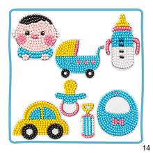 Load image into Gallery viewer, Child Diamond DIY Painting Sticker Set Toys Colorful Cartoon Sticker Handmade Arts Crafts Painting Girls Boys Magical Paste Gift
