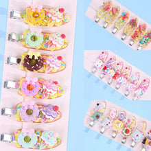 Load image into Gallery viewer, Homemade Cream Glue DIY Hairpin Material Bag Cartoon Cute Hairpin DIY Material Package Crafted Lovely Cream Glue Card Clip Accessories
