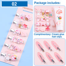 Load image into Gallery viewer, Homemade Cream Glue DIY Hairpin Material Bag Cartoon Cute Hairpin DIY Material Package Crafted Lovely Cream Glue Card Clip Accessories
