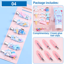 Load image into Gallery viewer, Homemade Cream Glue DIY Hairpin Material Bag Cartoon Cute Hairpin DIY Material Package Crafted Lovely Cream Glue Card Clip Accessories
