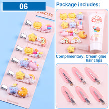 Load image into Gallery viewer, Homemade Cream Glue DIY Hairpin Material Bag Cartoon Cute Hairpin DIY Material Package Crafted Lovely Cream Glue Card Clip Accessories
