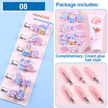 Load image into Gallery viewer, Homemade Cream Glue DIY Hairpin Material Bag Cartoon Cute Hairpin DIY Material Package Crafted Lovely Cream Glue Card Clip Accessories
