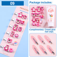 Load image into Gallery viewer, Homemade Cream Glue DIY Hairpin Material Bag Cartoon Cute Hairpin DIY Material Package Crafted Lovely Cream Glue Card Clip Accessories
