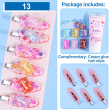 Load image into Gallery viewer, Homemade Cream Glue DIY Hairpin Material Bag Cartoon Cute Hairpin DIY Material Package Crafted Lovely Cream Glue Card Clip Accessories
