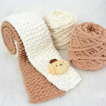 Load image into Gallery viewer, Cartoon Scarf Material Pack Scarf Hand Woven Diy Woven Material Thick Thread Ice Strip Thread Scarf Non Finished Products
