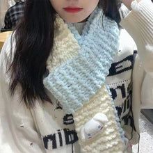 Load image into Gallery viewer, Cartoon Scarf Material Pack Scarf Hand Woven Diy Woven Material Thick Thread Ice Strip Thread Scarf Non Finished Products
