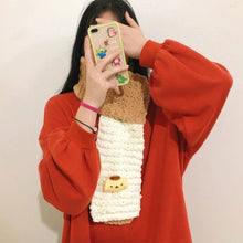 Load image into Gallery viewer, Cartoon Scarf Material Pack Scarf Hand Woven Diy Woven Material Thick Thread Ice Strip Thread Scarf Non Finished Products
