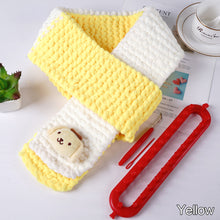 Load image into Gallery viewer, Cartoon Scarf Material Pack Scarf Hand Woven Diy Woven Material Thick Thread Ice Strip Thread Scarf Non Finished Products
