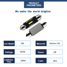 Load image into Gallery viewer, Car 31mm 36mm 39mm 41mm LED CSP 1860 C5W Festoon Reading Light Auto Interior Dome Vehicle Trunk Door Lamp Bulb DC12V
