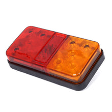Load image into Gallery viewer, 1PC 12V/24V/12-80V 10LED Car Truck Led Tail Light Warning Tail Lights Lamp For Caravan Truck Truck Boats Waterproof
