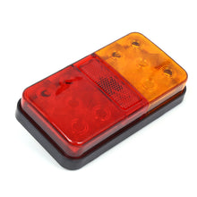 Load image into Gallery viewer, 1PC 12V/24V/12-80V 10LED Car Truck Led Tail Light Warning Tail Lights Lamp For Caravan Truck Truck Boats Waterproof
