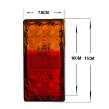 Load image into Gallery viewer, 1Pc 12 LED Car Truck Tail Light Taillight Rear Stop Brake Light Indicator Signal Lamp Boat Trailer Caravan Van Lorry 12V 24V

