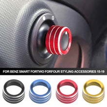 Load image into Gallery viewer, Car Mirror Control Switch Trim Cover Aluminum Alloy For Benz Smart Fortwo Forfour Styling Accessories 15-19
