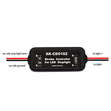 Load image into Gallery viewer, GS-100A Brake Lights Strobe Controller LED Tail Light Controller Box with Fast and Slow Flash Warning Function
