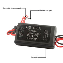 Load image into Gallery viewer, Universal Vehicles Flash Strobe Controller Car Brake Light Flasher Module 12-24V for Auto Motorcycle LED Brake Stop Signal Light
