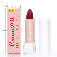 Load image into Gallery viewer, Waterproof Long Lasting Lipstick Sexy Velvet Matte Lipsticks Sexy Red Lip Stick Non-Stick Cup Makeup Lip Tint Beauty Cosmetic
