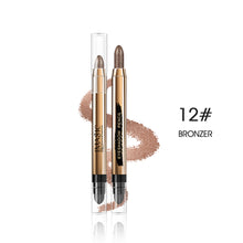 Load image into Gallery viewer, 12 Color Glitter Eyeshadow Pencil Matte Highlighter Silkworm Pen Blush Brighten Eye Natural Pigment Long Lasting Makeup Cosmetic
