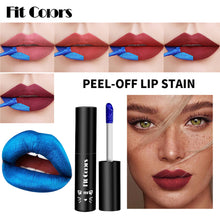 Load image into Gallery viewer, Waterproof Tear Off Lip Glaze Matte Liquid Lipstick Tearable Tint Color Dye Lip Lip Stain Makeup Peel Off Lip Gloss Cosmetics
