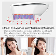 Load image into Gallery viewer, 4 in 1 EMS RF Led Light Electric Head Massage Comb Vibration Therapy Hair Growth Anti Hair Loss Comb Head Massager
