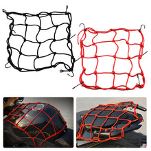 Load image into Gallery viewer, 30*30cm Universal Motorcycle Luggage Net Hooks Net Motorbike Bungee Mesh Helmet Holder Luggage Net Motorcycle Accessories
