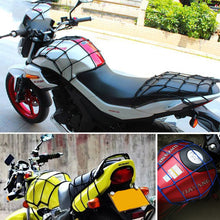 Load image into Gallery viewer, 30*30cm Universal Motorcycle Luggage Net Hooks Net Motorbike Bungee Mesh Helmet Holder Luggage Net Motorcycle Accessories
