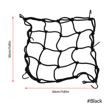 Load image into Gallery viewer, 30*30cm Universal Motorcycle Luggage Net Hooks Net Motorbike Bungee Mesh Helmet Holder Luggage Net Motorcycle Accessories
