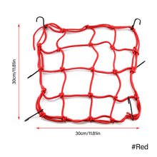 Load image into Gallery viewer, 30*30cm Universal Motorcycle Luggage Net Hooks Net Motorbike Bungee Mesh Helmet Holder Luggage Net Motorcycle Accessories
