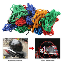 Load image into Gallery viewer, 40*40cm Universal Motorcycle Luggage Net Hooks Net Motorbike Bungee Mesh Helmet Holder Luggage Net Motorcycle Accessories
