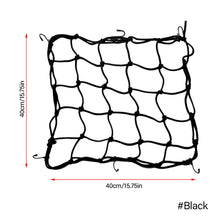 Load image into Gallery viewer, 40*40cm Universal Motorcycle Luggage Net Hooks Net Motorbike Bungee Mesh Helmet Holder Luggage Net Motorcycle Accessories

