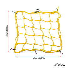 Load image into Gallery viewer, 40*40cm Universal Motorcycle Luggage Net Hooks Net Motorbike Bungee Mesh Helmet Holder Luggage Net Motorcycle Accessories
