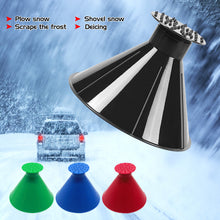Load image into Gallery viewer, Auto Ice Scrape Funnel Car Window Glass Cleaning Tool Windshield Snow Remove Shovel Deicer Cone Home Windows Glass Clean Tool
