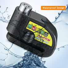 Load image into Gallery viewer, Universal Motorcycle Disc Lock Bike Wheel Padlock Motorcycle Alarm Waterproof Scooter Alarm Lock Anti-Theft Padlock Alarm Lock
